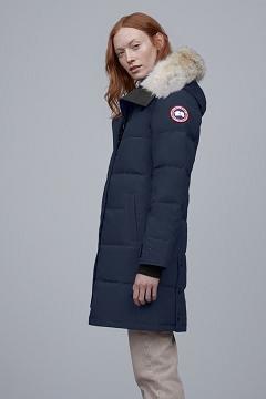 Chamarras Canada Goose Mujer México - Shelburne Abrigos Azul Oscuro Marino QZ5204637